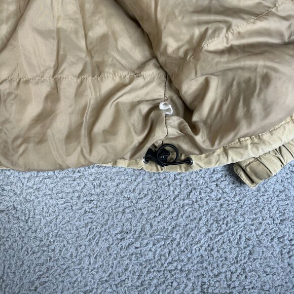 Timberland Stratham Issue Jacket Men Small Tan Khaki Removable Hood Full Zip - Picture 2 of 16